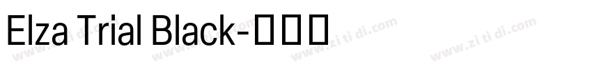 Elza Trial Black字体转换